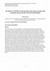 Research paper thumbnail of The effects of COVID-19 on the priorities of the topic associated with community-based activities and citizen participation