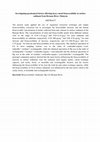 Research paper thumbnail of Investigating geochemical factors affecting heavy metal bioaccessibility in surface sediment from Bernam River, Malaysia