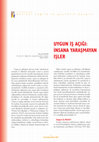 Research paper thumbnail of Uygun İş Açiği İnsana Yaraşmayan İşler