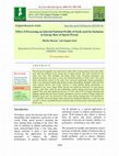 Research paper thumbnail of Effect of Processing on Selected Nutrient Profile of Seeds used for Inclusion in Energy Bars of Sports Person