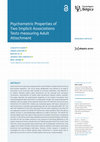 Research paper thumbnail of Psychometric Properties of Two Implicit Associations Tests measuring Adult Attachment