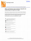 Research paper thumbnail of Affect and between-meal snacking in daily life: the moderating role of gender and age