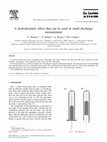 Research paper thumbnail of A hydrodinamic effect that can be used in small discharge measurement