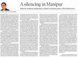 Research paper thumbnail of A Silencing in Manipur