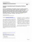 Research paper thumbnail of Correction to: Expanding the genetic heterogeneity of intellectual disability