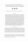 Research paper thumbnail of A Unique Burial of the Fourth Millennium B.C.E. and the Earliest Burial Traditions in Mongolia