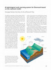 Research paper thumbnail of A hydrological early warning system for Denmark based on the national model