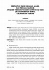 Research paper thumbnail of Pertautan Emosi Sejarah, Magis, Dan Penjaga Mazhab: Analisis Terhadap Masjid Agung Kyai Gede DI Kotawaringin Barat, Kalimantan Tengah