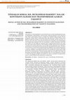 Research paper thumbnail of Tindakan Sosial Kh. Muhammad Bakhiet Dalam Kontekstualisasi Dan Transformasi Ajaran Tasawuf