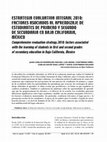 Research paper thumbnail of Estrategia Evaluativa Integral 2010: Factores Asociados Al Aprendizaje De Estudiantes De Primero y Segundo De Secundaria en Baja California, México