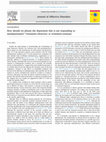 Research paper thumbnail of How should we phrase the depression that is not responding to antidepressants? Treatment-refractory or Treatment-resistant