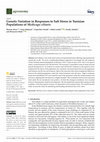 Research paper thumbnail of Genetic Variation in Responses to Salt Stress in Tunisian Populations of Medicago ciliaris