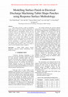 Research paper thumbnail of Modelling Surface Finish in Electrical Discharge Machining Tablet Shape Punches using Response Surface Methodology