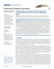 Research paper thumbnail of Surface heat flow measurements from the East Siberian continental slope and southern Lomonosov Ridge, Arctic Ocean