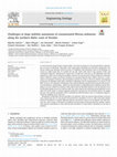 Research paper thumbnail of Challenges in slope stability assessment of contaminated fibrous sediments along the northern Baltic coast of Sweden