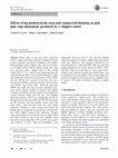 Research paper thumbnail of Effects of log position in the stem and commercial thinning on jack pine chip dimensions produced by a chipper-canter