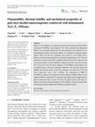 Research paper thumbnail of Flammability, thermal stability and mechanical properties of polyvinyl alcohol nanocomposites reinforced with delaminated Ti 3 C 2 T x (MXene)