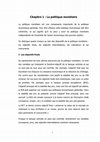 Research paper thumbnail of Chapitre 1 : La politique monétaire