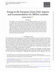 Research paper thumbnail of Energy in the European Green Deal: impacts and recommendations for MENA countries