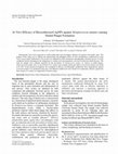 Research paper thumbnail of In Vitro Efficacy of Biosynthesized AgNPs against Streptococcus mutans Causing Dental Plaque Formation