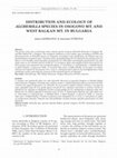 Research paper thumbnail of Distribution and Ecology of Alchemilla Species in Osogovo Mt. and West Balkan Mt. In Bulgaria