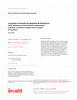 Research paper thumbnail of La réponse à l’incendie du parlement de Montréal en 1849, fondement d’une nouvelle communauté politique canadienne intégrée dans l’Empire britannique