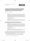 Research paper thumbnail of The empirical importance of Marshallian industrial districts and manufacturing local production systems of large firms in Spain