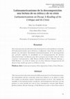 Research paper thumbnail of Latinoamericanismo de la descomposición: una lectura de su crítica y de su crisis