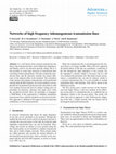 Research paper thumbnail of Networks of high frequency inhomogeneous transmission lines