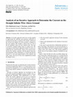 Research paper thumbnail of Analysis of an Iterative Approach to Determine the Current on the Straight Infinite Wire Above Ground