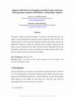 Research paper thumbnail of Impact of Oil Prices on Economic Growth in Latin American Oil Exporting Countries (1990-2014): A Panel Data Analysis