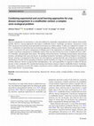 Research paper thumbnail of Combining experiential and social learning approaches for crop disease management in a smallholder context: a complex socio-ecological problem