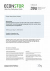 Research paper thumbnail of Arbeitslosigkeit in Europa und den USA unter Covid-19: Besser im Korsett einer Versicherungslogik eingeengt oder den Launen eines Präsidialsystems ausgeliefert?