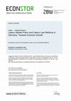 Research paper thumbnail of Labour Market Policy and Labour Law Reforms in Germany: Towards Inclusive Growth