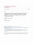 Research paper thumbnail of Judgments of Non-Standard Segmental Sounds and International Teaching Assistants' Spoken Proficiency Levels