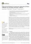 Research paper thumbnail of Large-Scale 3D Printing for Construction Application by Means of Robotic Arm and Gantry 3D Printer: A Review