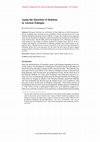 Research paper thumbnail of Again the Question of Judaism in Ancient Ethiopia