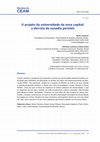 Research paper thumbnail of El nuevo proyecto universitario de la capital : persiste la derrota de la audácia