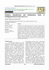 Research paper thumbnail of Isolation, Identification and Optimization Study of Prodigiosin from Serratia marcesces