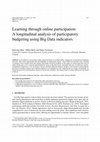 Research paper thumbnail of Learning through online participation: A longitudinal analysis of participatory budgeting using Big Data indicators