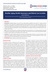 Research paper thumbnail of Healthy Aging, Health Awareness and Elderly Care in India