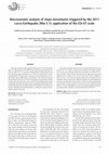 Research paper thumbnail of Macroseismic analysis of slope movements triggered by the 2011 Lorca Earthquake (Mw 5.1): application of the ESI-07 scale