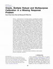 Research paper thumbnail of Oracle, Multiple Robust and Multipurpose Calibration in a Missing Response Problem