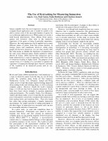 Research paper thumbnail of The Use of Eye Tracking for Measuring Immersion