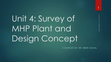 Research paper thumbnail of Unit 4: Survey of MHP Plant and Design Concept