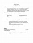 Research paper thumbnail of RESUME Civil Engineer