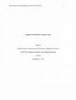 Research paper thumbnail of English and Mandarin Language Study plus Extended Version