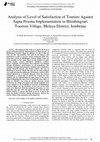 Research paper thumbnail of Analysis of Level of Satisfaction of Tourists Against Sapta Pesona Implementation in Blimbingsari Tourism Village, Melaya District, Jembrana