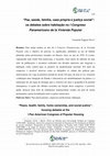 Research paper thumbnail of "Paz, saúde, família, casa própria e justiça social": os debates sobre habitação no I Congreso Panamericano de la Vivienda Popular