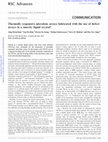 Research paper thumbnail of Thermally responsive microlens arrays fabricated with the use of defect arrays in a smectic liquid crystal